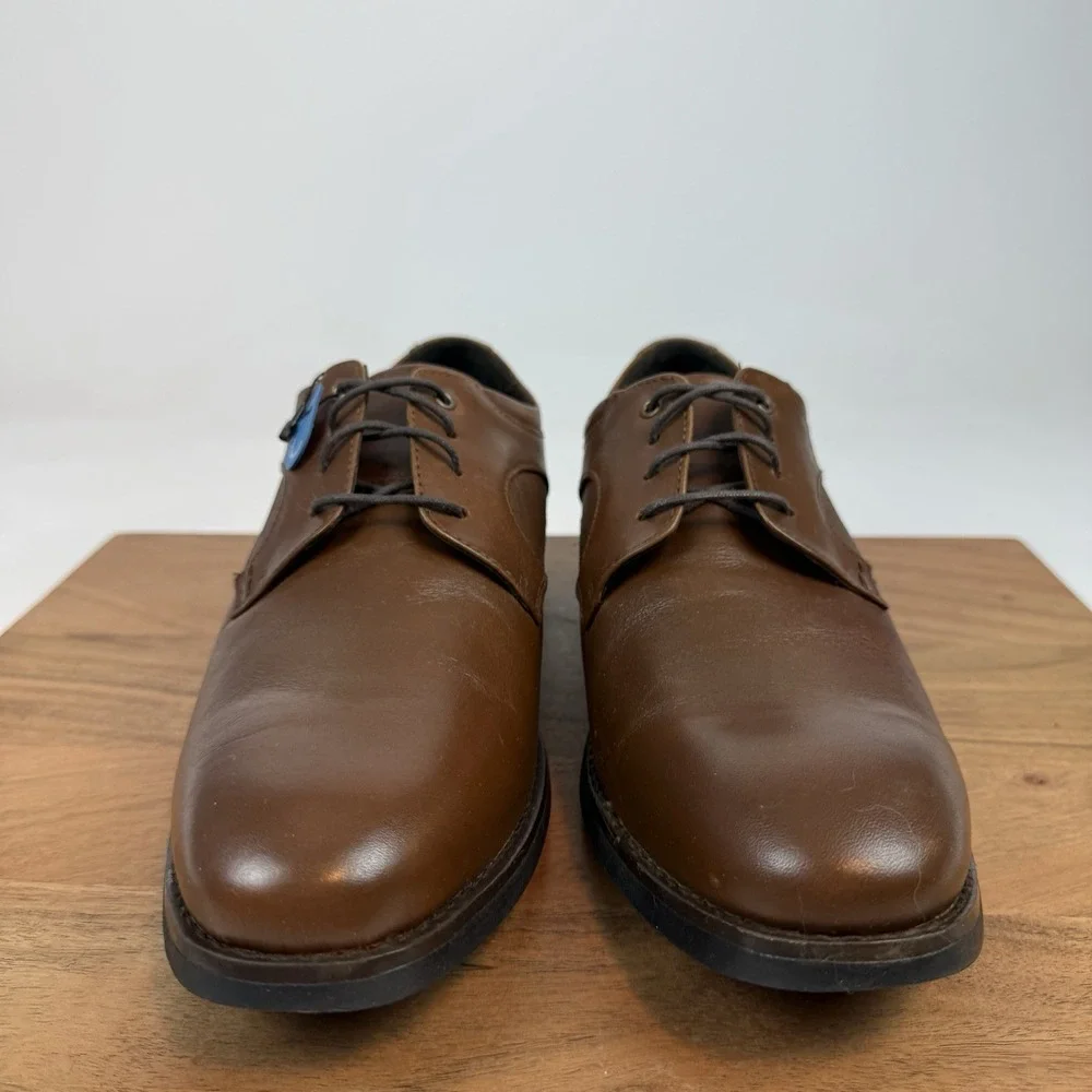 New Mens Johnston & Murphy Holcomb Waterproof Plain Toe Leather Oxfords Sz 10‎ D